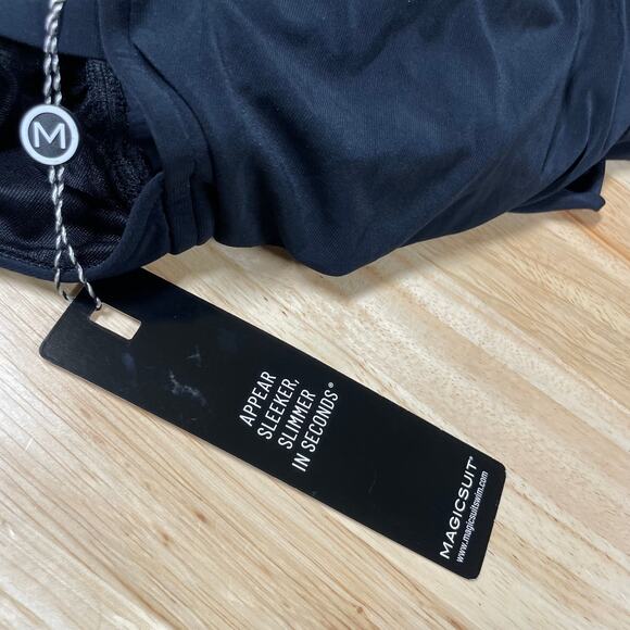 Magicsuit NWT Celine Black Swim Dress 6008007 Size 14 Wireless Bra Slimming - Picture 5 of 12